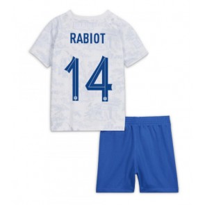 Maillot de foot France Adrien Rabiot #14 Extérieur enfant Monde 2022 Manches Courte (+ pantalon court)